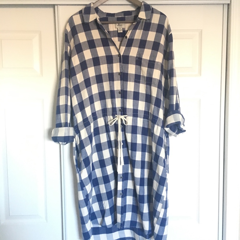 Plaid Button Down Dress